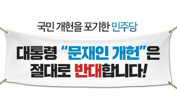 국민 개헌을 포기한 민주당