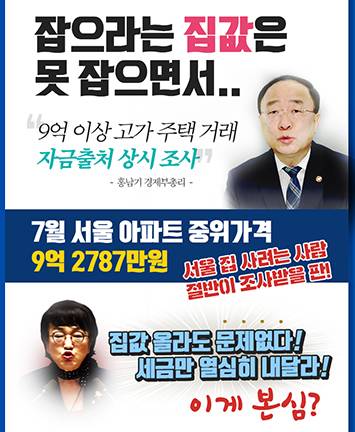 잡으라는 집값은 못 잡으면서..