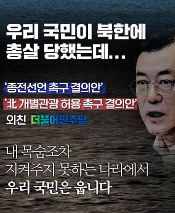 우리 국민이 북한에 총살 당했는데...