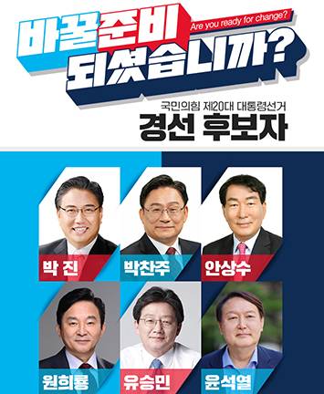 국민의힘 제20대 대통령선거 경선 후보자