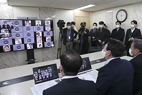 서울시당 핵심당직자 화상 전체회의