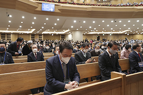 신년 주일 예배 참석