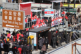 이준석 당 대표, 김해재래시장 유세 및 인사