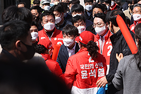 이준석 당 대표, 전남 순천시 유세