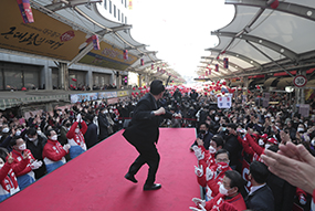 “공정이 승리합니다” 대구 거점유세