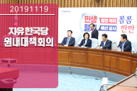 11월19일 자유한국당 원내대책회의