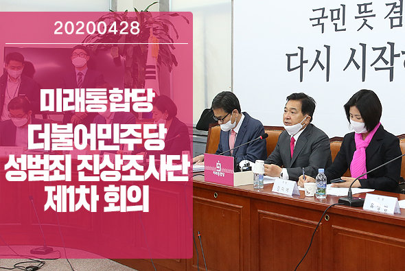 4월 28일 더불어민주당 성범죄 진상조사단 회의