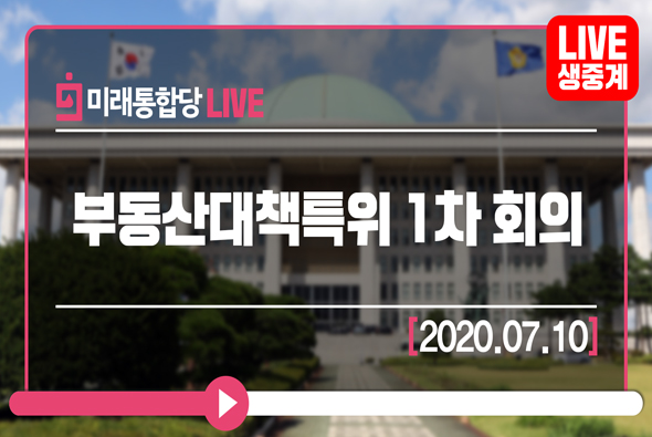 [Live] 부동산대책특위 1차 회의 (2020.07.10)