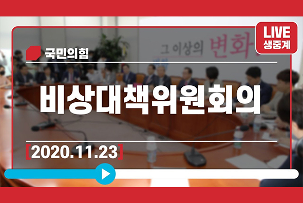 [Live] 11월 23일 비상대책위원회의