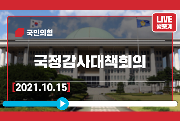 [Live] 10월 15일 국정감사대책회의